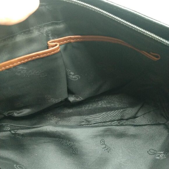 Fossil Leather Purse, Handbag, Black, Brown, Satchel, Shoulder Strap - Picture 7 of 11